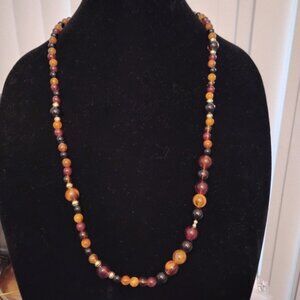 Elegant Multicolor Sizes Beaded Necklace